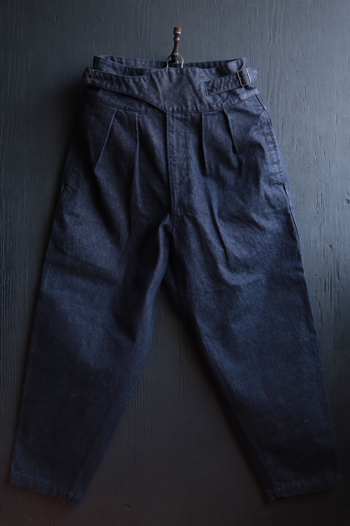 15oz Denim Old Clown Gurkha Pants / Dark Indigo - BSFP-22502 | Collection - BLACK  SIGN